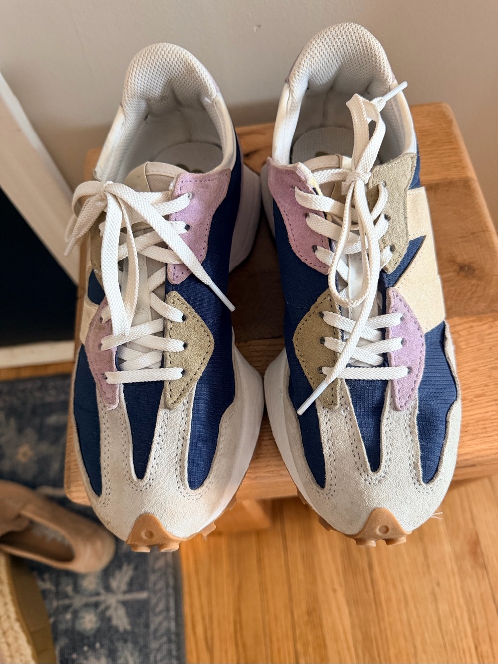 New Balance Navy, Purple & Grey Retro-Style Sneakers